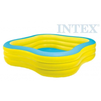 INTEX Bazén nafukovací rodinný 229x229cm s okénky na vodu 57495