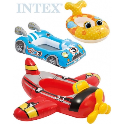 INTEX Člun dětský nafukovací auto / letadlo / ryba do vody 3 druhy