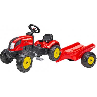 FALK Set baby traktor Country Farmer šlapací Červený vozítko s valníkem