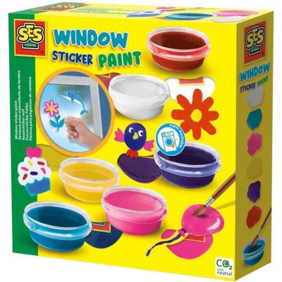 SES CREATIVE Barvy na malování okenních obrázků kreativní set v krabici