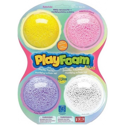 PEXI PlayFoam modelína pěnová boule dětská modelína set 4 ks
