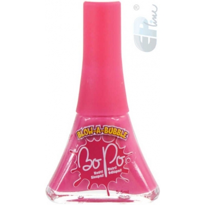 EP Line BO-PO Lak na nehty růžový slupovací 5,5ml s vůní blow-a-bubble pro holčičky