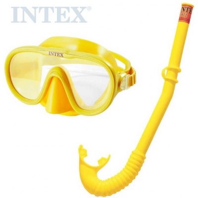 INTEX Adventurer potápěčský plavecký set do vody brýle + šnorchl žlutý 55642