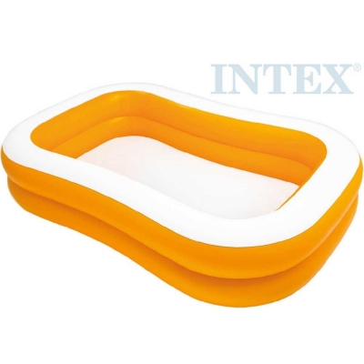 INTEX Bazén nafukovací rodinný 229x147cm oranžový na vodu 57181