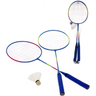 Badmintonové rakety 63cm 2-Play set 2ks s košíčkem v síťce