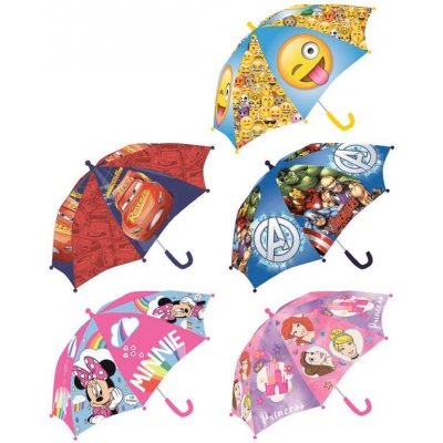Deštník dětský Disney / emotikony 65x55cm různé motivy