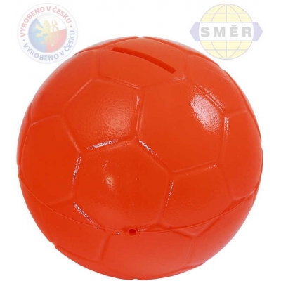 SMĚR Pokladnička (kasička) míč TANGO plastová oranžová