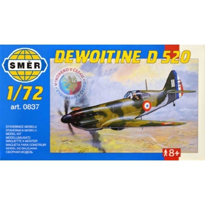 SMĚR Model letadlo Dewoitine D520 1:72 (stavebnice letadla)