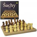 DŘEVO Šachy dřevěné 21x21cm *SPOLEČENSKÉ HRY*
