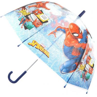 Deštník dětský Spiderman 70x70x69cm průhledný manuální