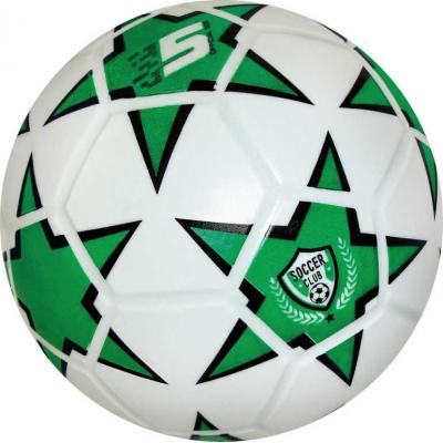 Míč Soccer Club fotbalový zelený 360g vel.5 do každého počasí